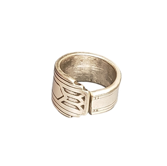 Hand Crafted Jewelry - Sterling Silver Handmade Spoon Handle Ring